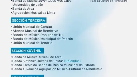Certame Galego de Bandas de M&uacute;sica.