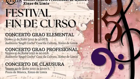 Festival de Fin de Curso no CMUS Xinzo de Limia.