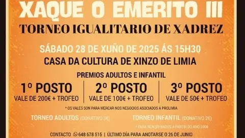 Xaque &oacute; Emerito III en Xinzo de Limia.