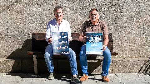 Carlos G&oacute;mez, concelleiro de Cultura e Amador D&iacute;az, alcalde do Concello de Xinzo de Limia.
