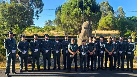 Nuevos alumnos en pr&aacute;cticas de la Guardia Civil en Ourense.
