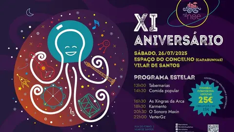A Arca da Noe celebra o seu XI Aniversario.