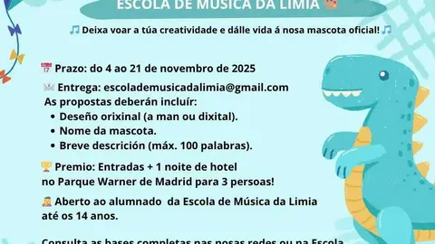 Concurso: Crea a mascota da Escola de M&uacute;sica da Limia.