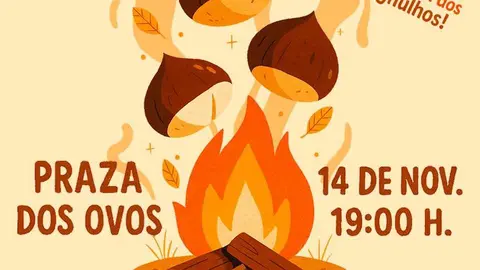 A Asociaci&oacute;n A Pantalla celebra o seu tradiconal Magosto na praza dos Ovos.