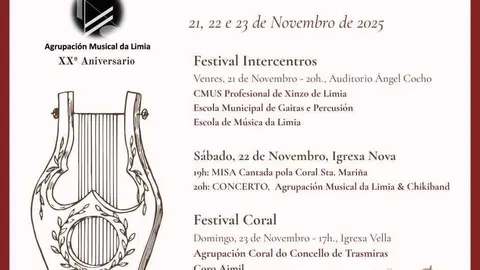 20&ordm; Aniversario da Agrupaci&oacute;n Musical da Limia.
