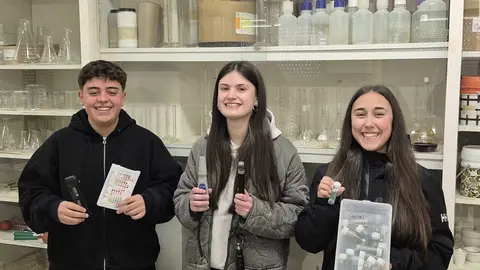 Los estudiantes del IES Lagoa de Antela seleccionados para la Expociencia de B&eacute;lgica.