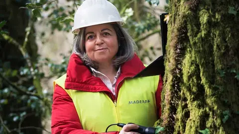 A enxe&ntilde;eira de montes, Esther Merlo S&aacute;nchez, &eacute; a gran protagonista da campa&ntilde;a de igualdade da Deputaci&oacute;n durante este mes de abril.