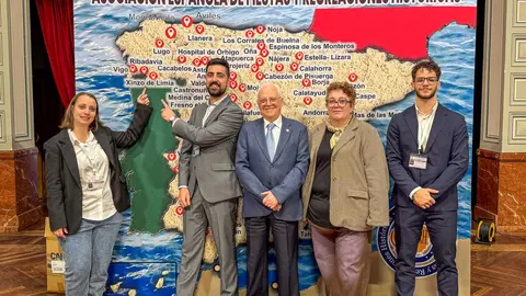 La representaci&oacute;n de Xinzo particip&oacute; en los actos oficiales de la AEFRH.