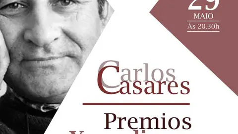 Cartel da cerimonia de entrega dos Premios de Xornalismo Carlos Casares 2025.