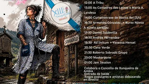 Cartel da XIII edici&oacute;n do Tangara&ntilde;o Cultural de Sobradelo, en Xunqueira de Amb&iacute;a.