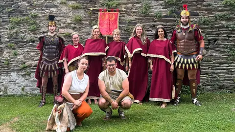A delegaci&oacute;n da Civitas Limicorum de Xinzo de Limia no Arde Lucus 2026.