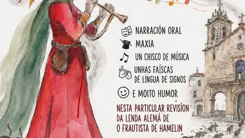 Cartel de la representaci&oacute;n infantil de 'Hamelin' organizada por el Concello de Xinzo de Limia.