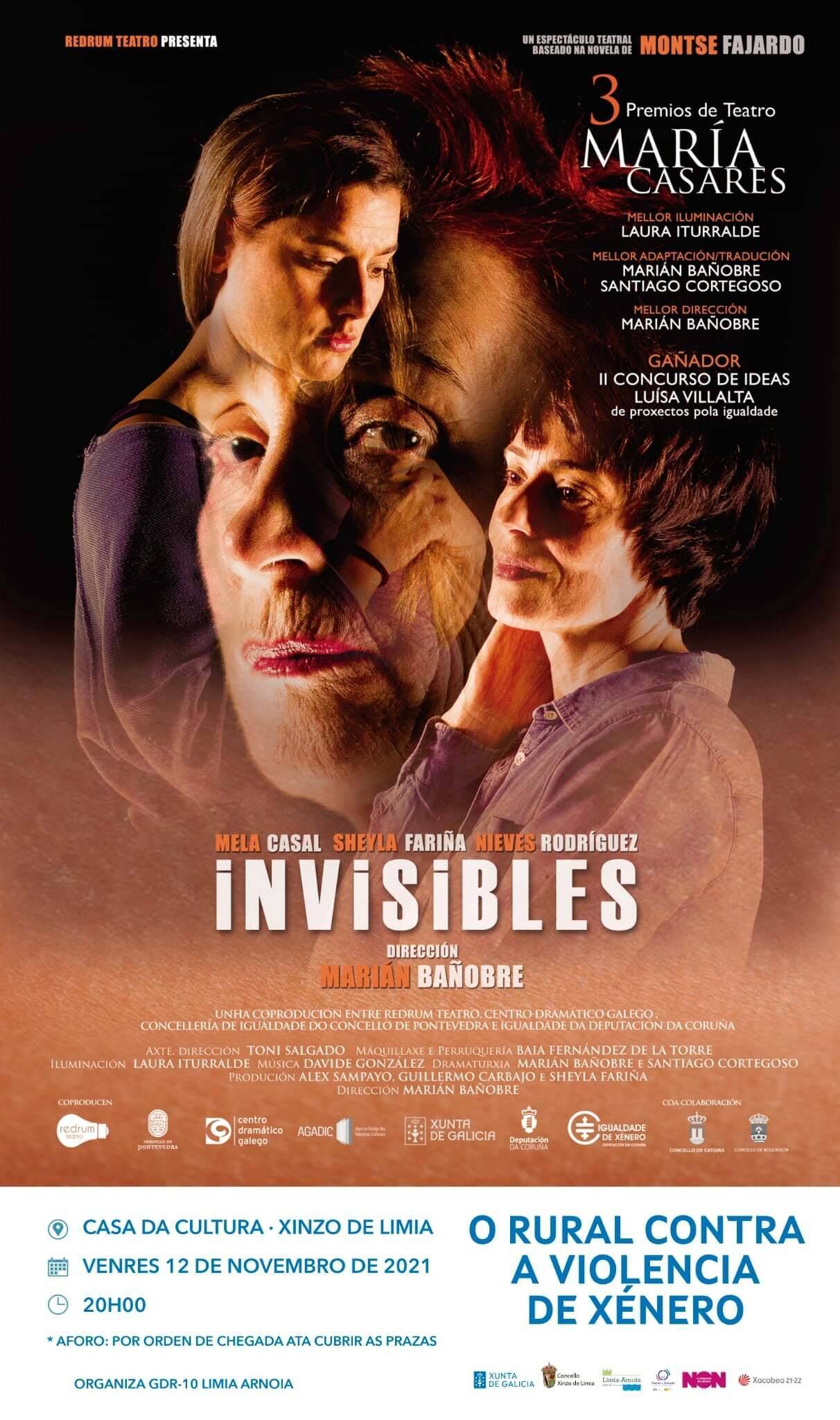 Cartel da obra teatral Invisibles.