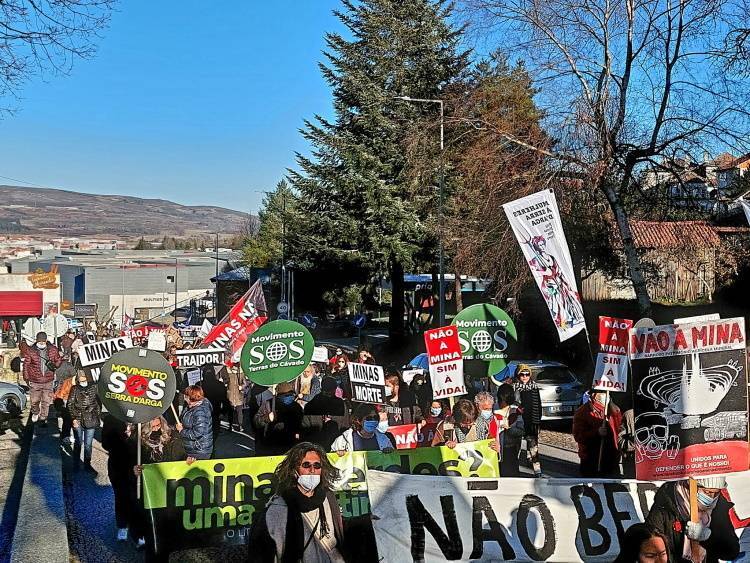 Manifestación en Montalegre