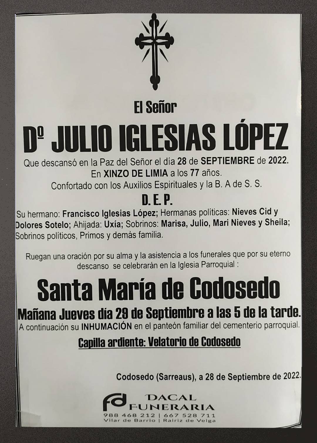 Información necrolóxica