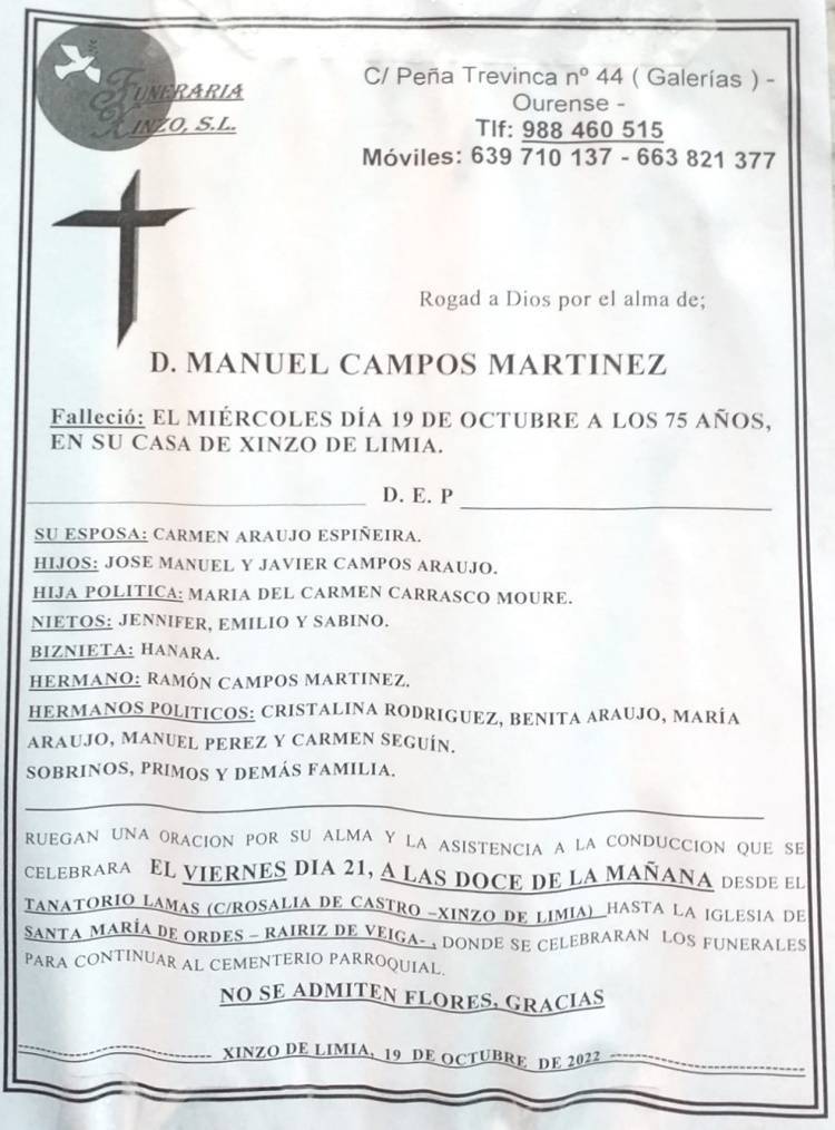 eSQUELA. Manuel Campos. 20 de outubro