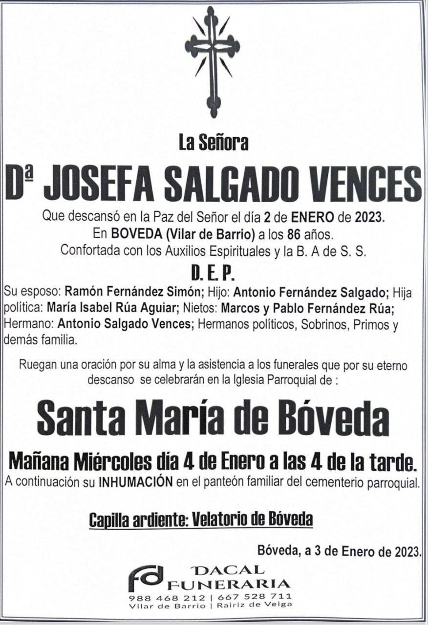 josefa salagado vences