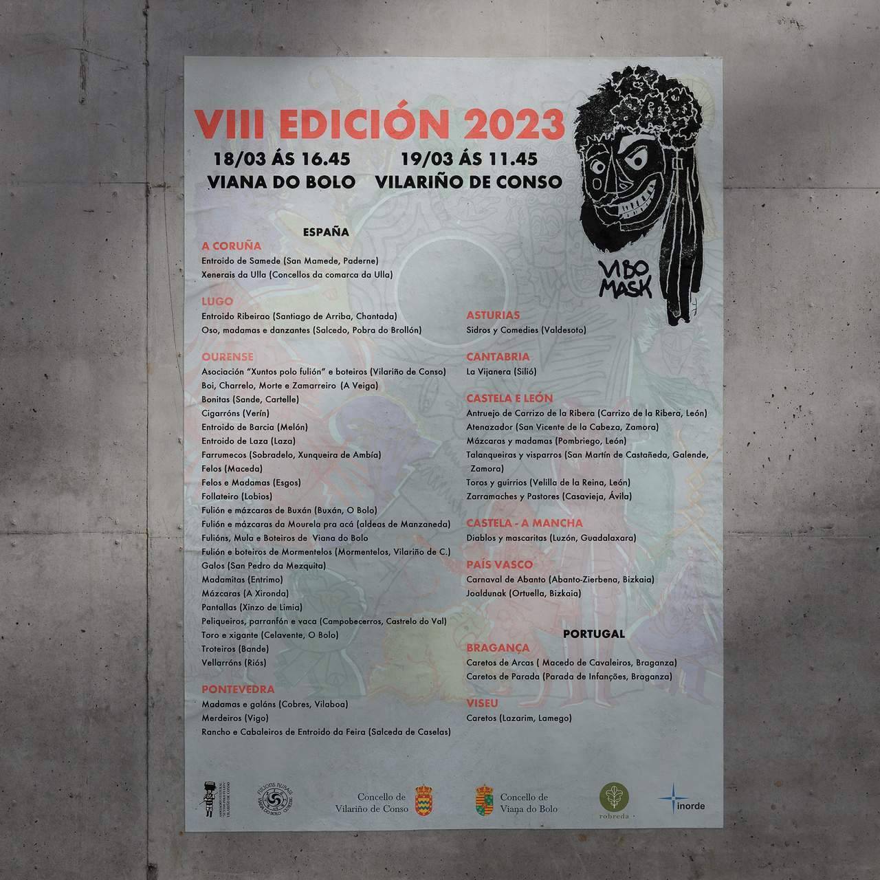 Lista de participantes en ViBoMask.