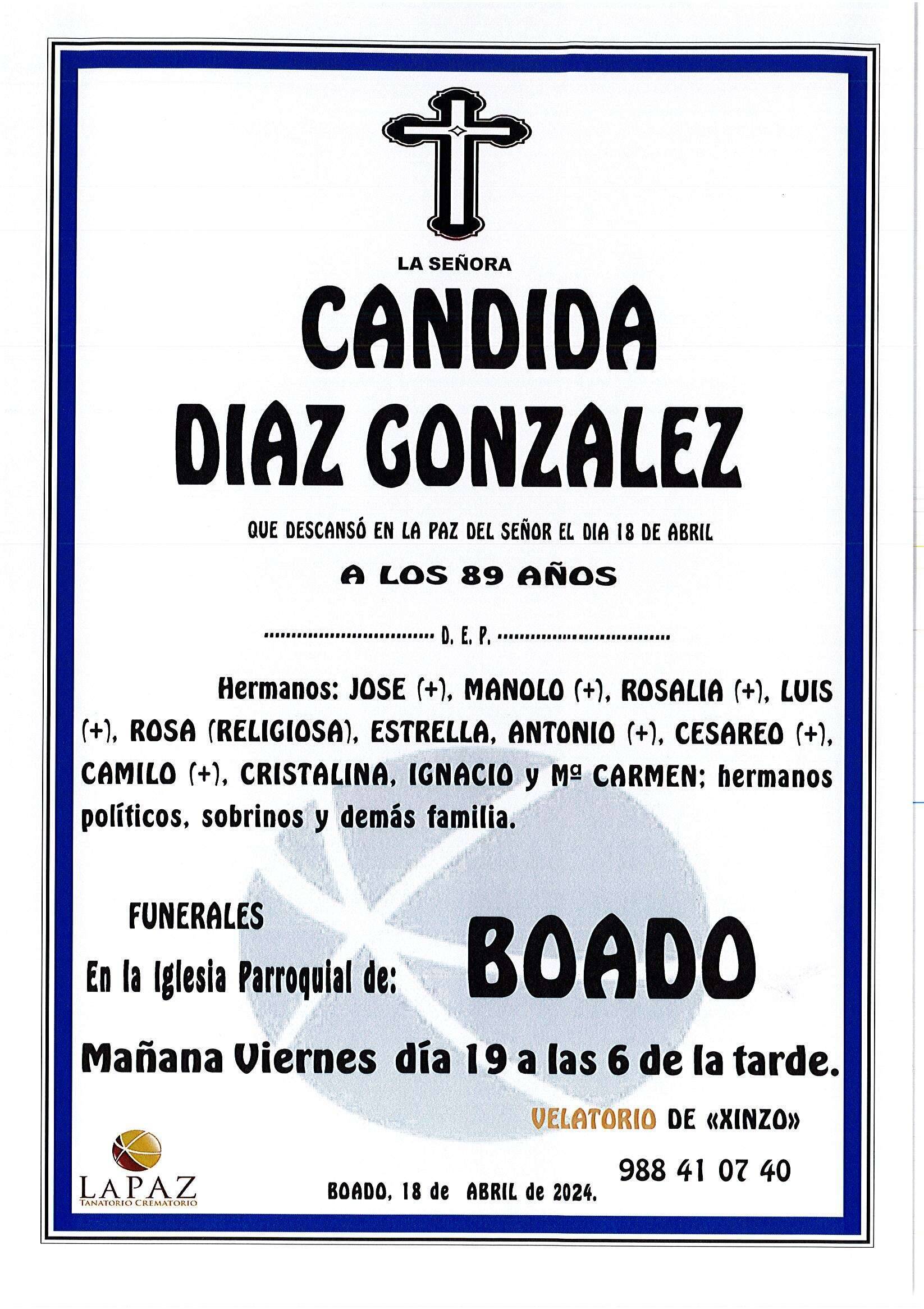 cándida díaz gonzález