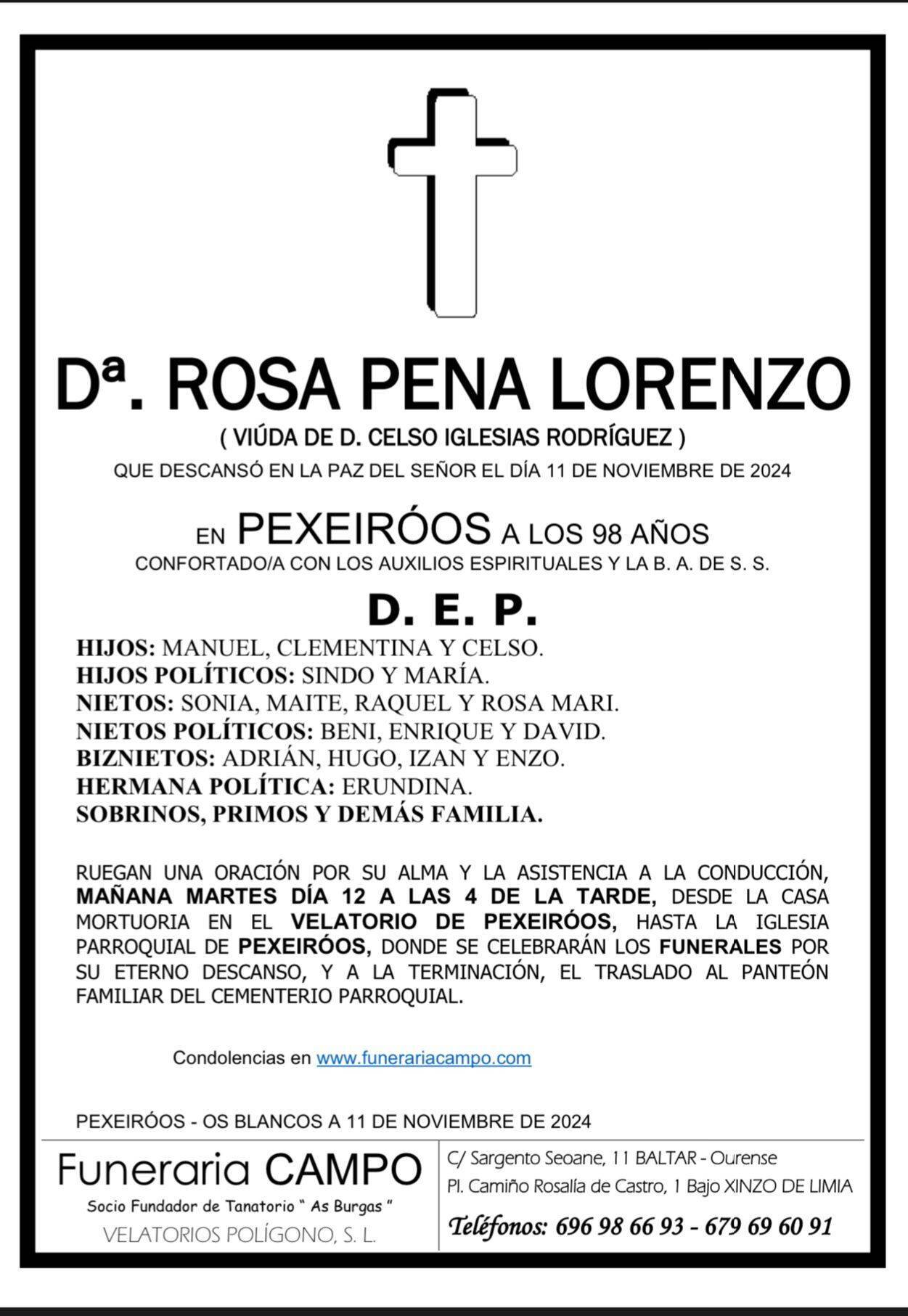 rosa pena lorenzo