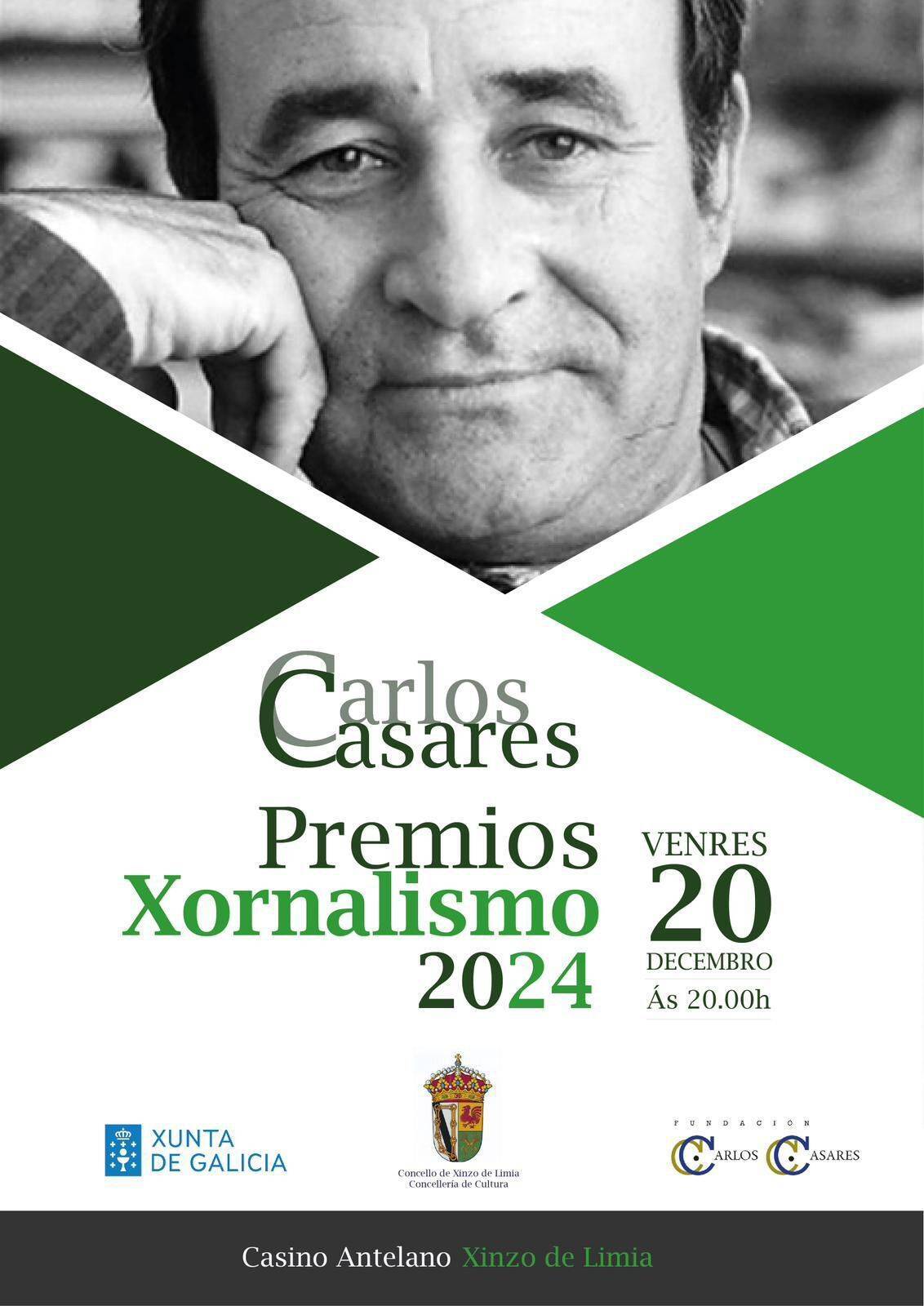 Cartel dos premios de xornalismo 2024.
