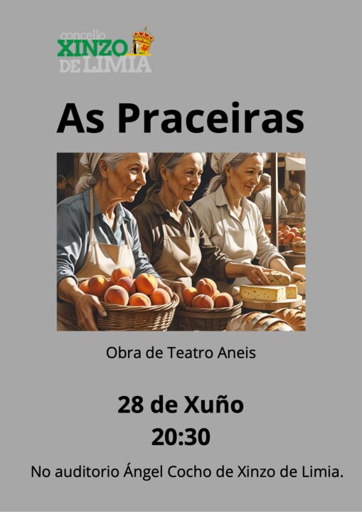 O teatro Aneis presenta "As Praceiras".