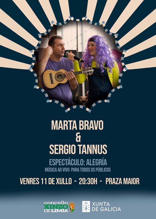 Marta Bravo e Sergio Tannus presentan "Alegría" en Xinzo de Limia.
