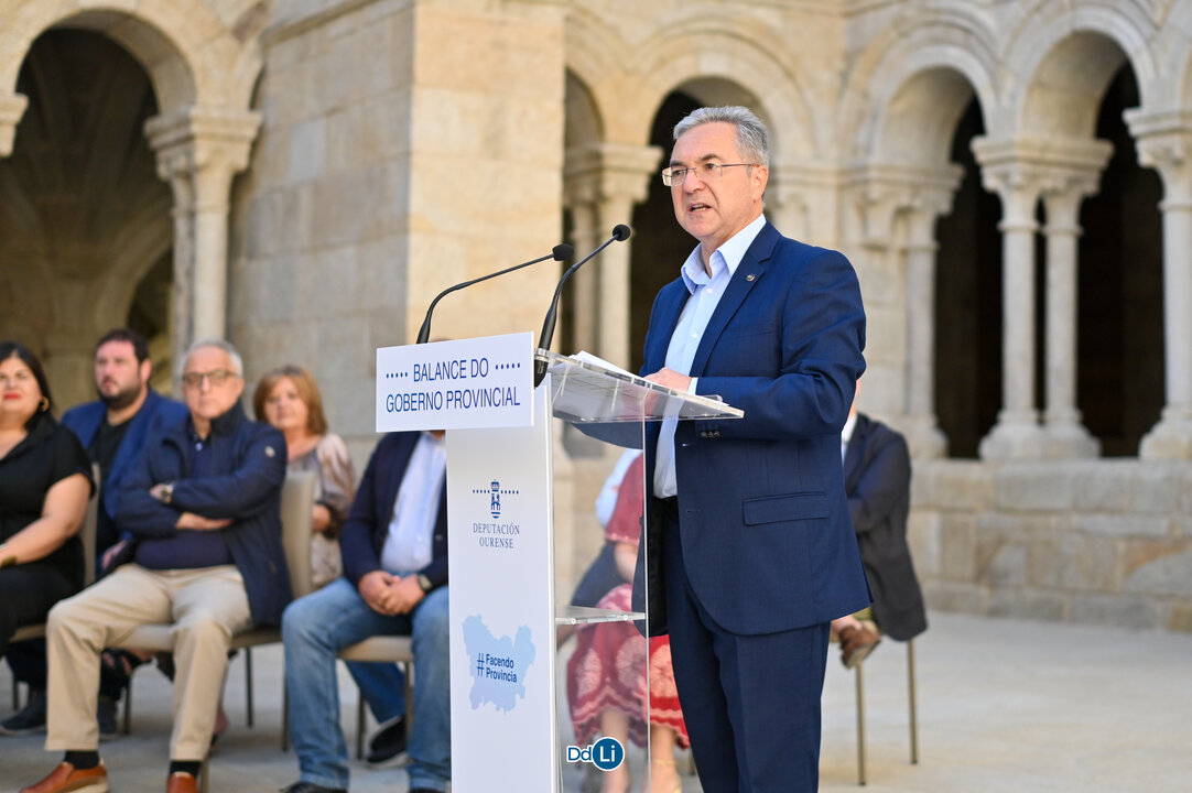Luis Menor fixo balance dos dous anos de mandato ao frente da Deputación de Ourense.