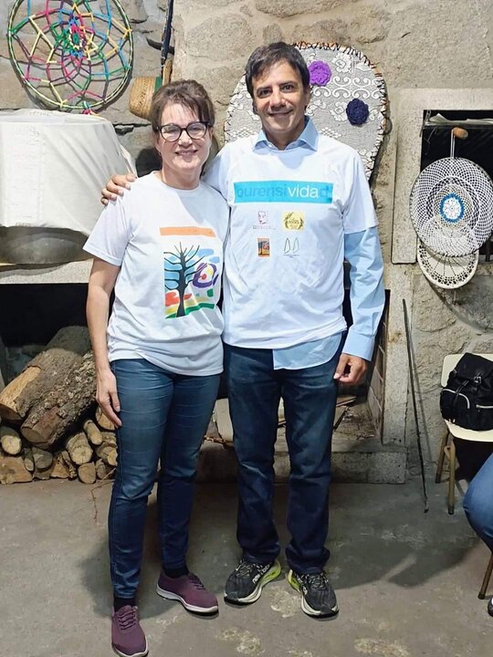 La coordinadora Lola Rico y el farmacéutico Pablo García Vivanco..