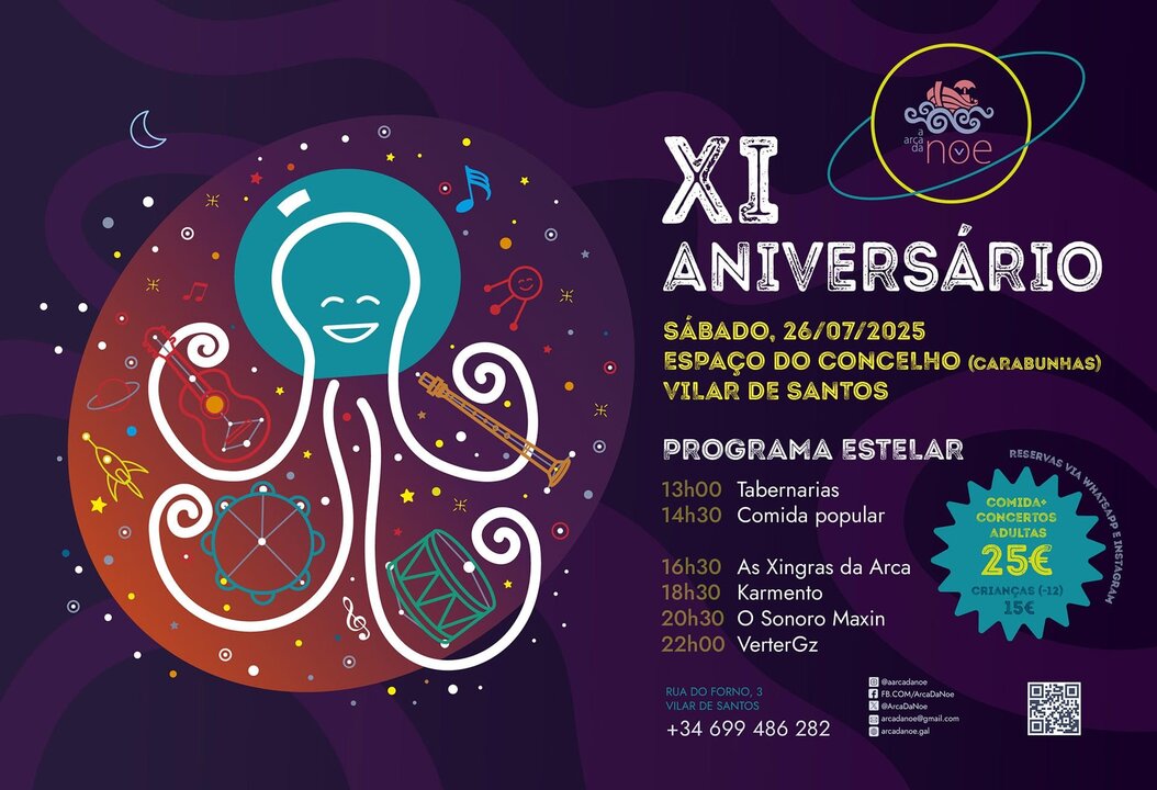 A Arca da Noe celebra o seu XI Aniversario.