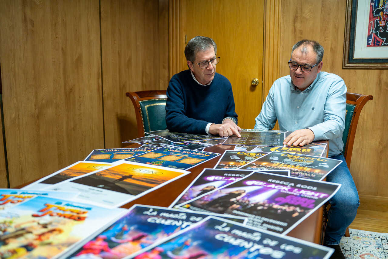 Carlos Gómez e Amador Díaz presentan a programación de Nadal en Xinzo.