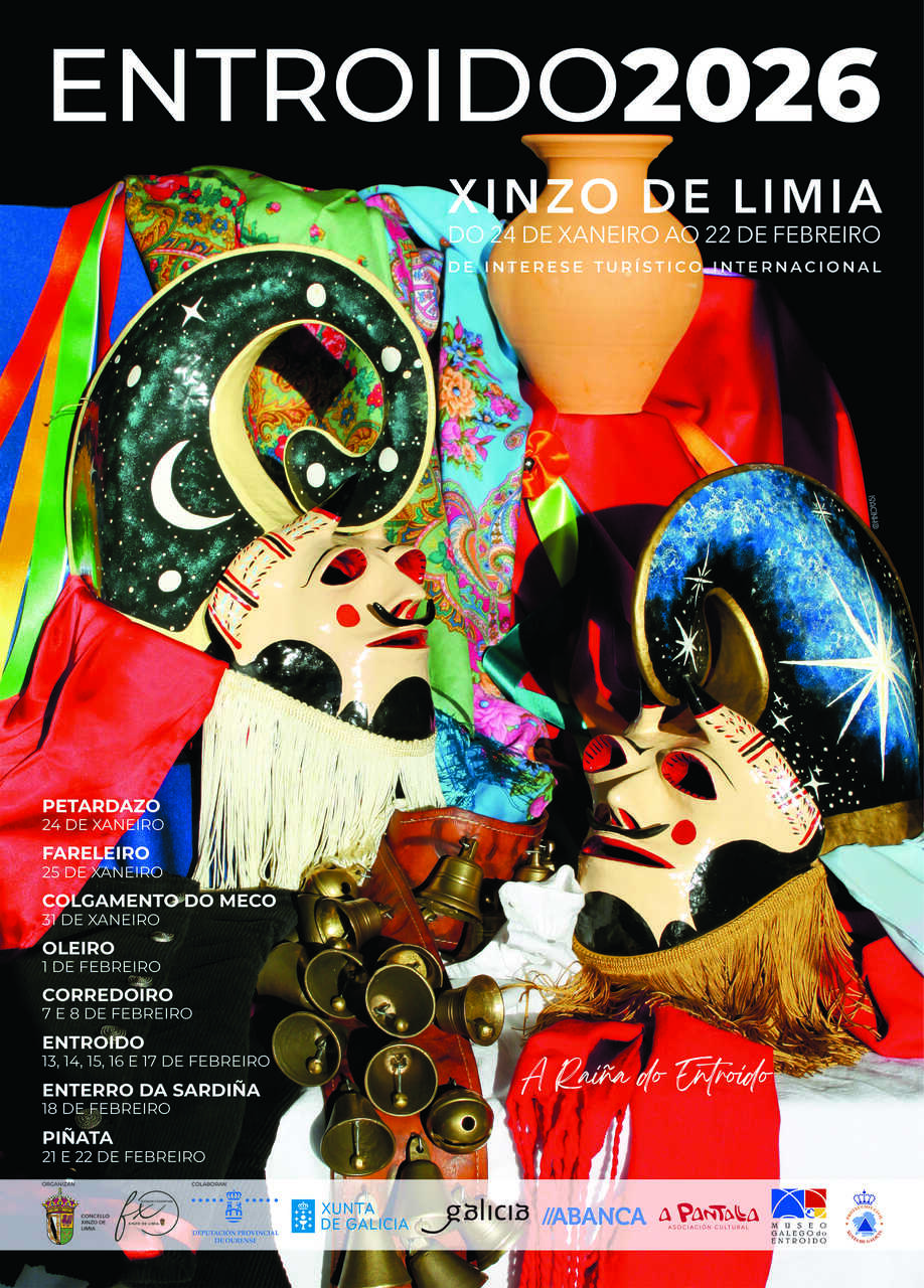 Cartel do Entroido de Xinzo 2026.