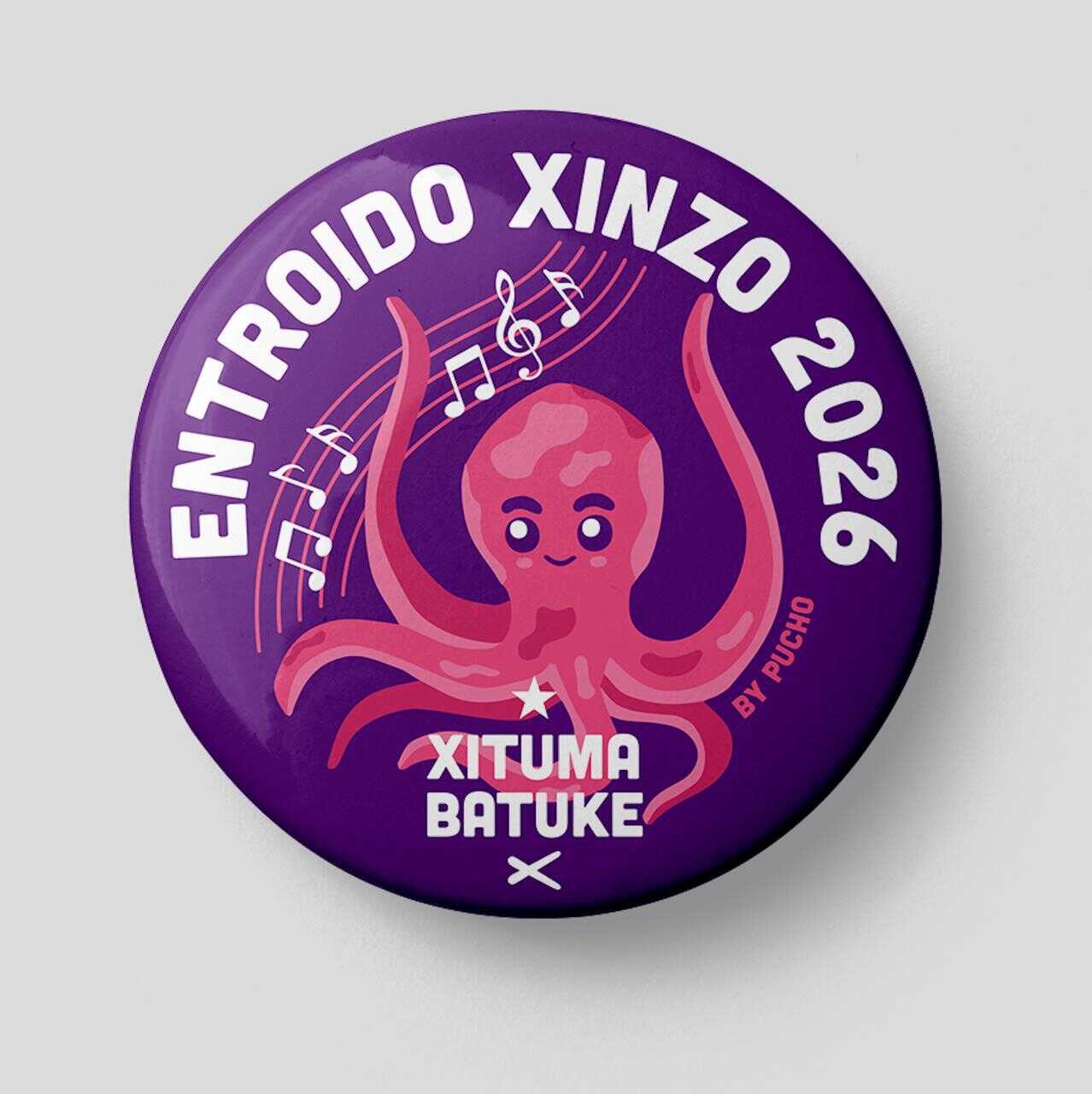 Xituma Batuke presenta a chapa conmemorativa na honra do histórico Pucho neste Entroido 2026.