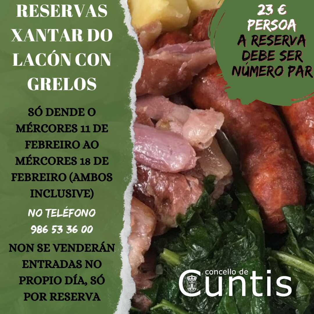 Xantar Popular do Lacón con Grelos.
