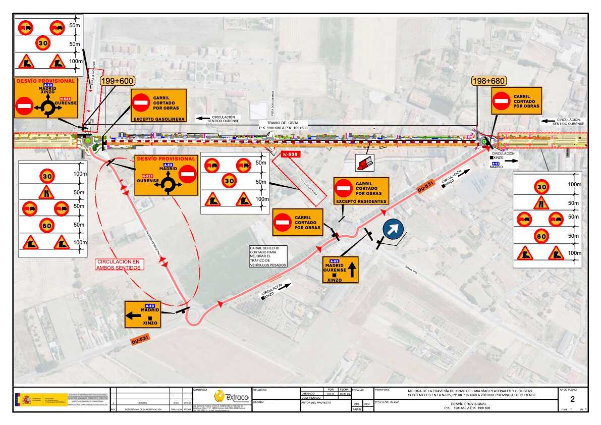 El plano de desvíos establece rutas alternativas para turismos y camiones pesados durante la profunda reforma de nuestra travesía principal.