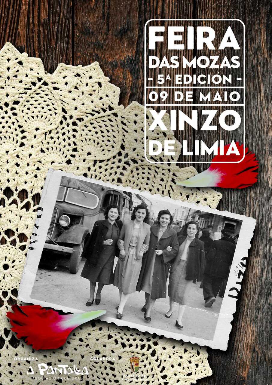 Cartel da 5º edición da Feira das Mozas en Xinzo.