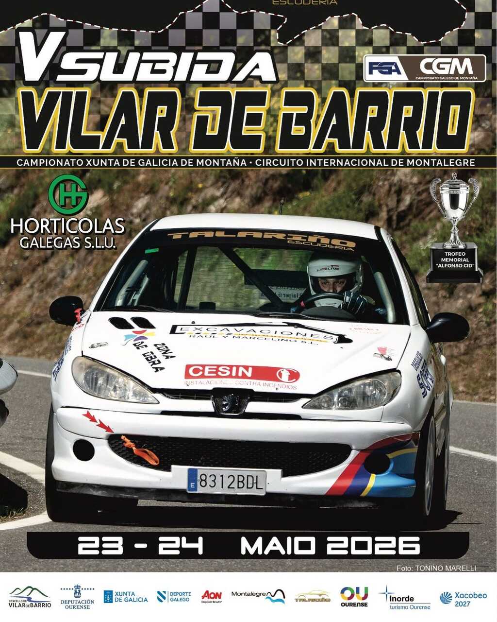 Cartel V Subida Vilar de Barrio.